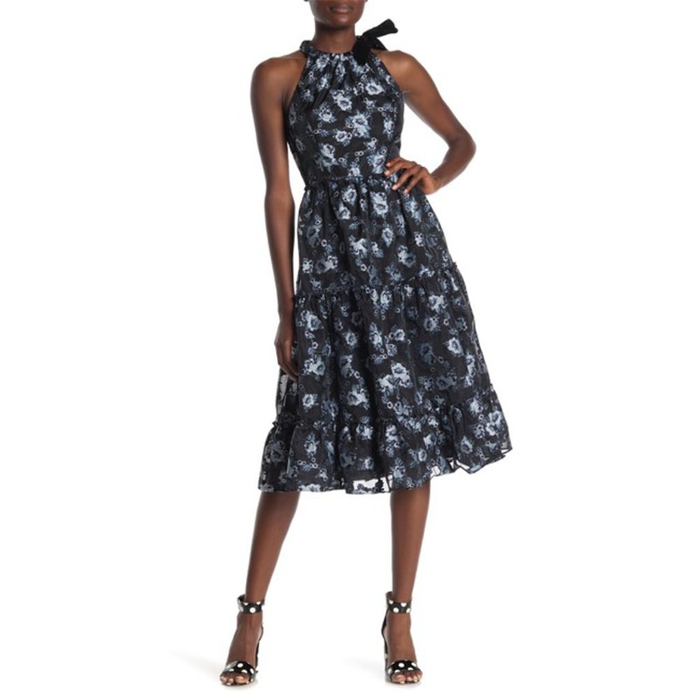 NWT Kate Spade Prairie Rose Print Velvet Dress 4